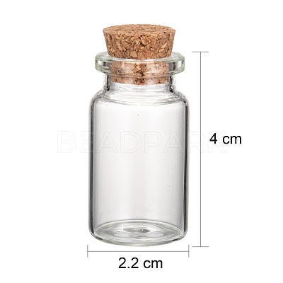 Glass Jar Glass Bottles X5-AJEW-H004-7-1-1