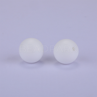 Round Silicone Focal Beads SI-JX0046A-29-1