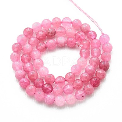 Natural Quartz Beads Strands G-N355-6mm-61-1