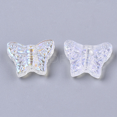Transparent Glass Beads X-GLAA-R215-06-D01-1