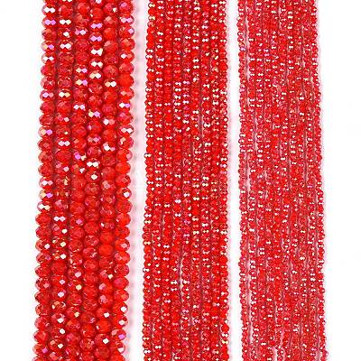 Electroplate Glass Beads Strands EGLA-A044-P1mm-B22-1