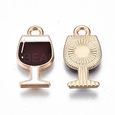 Eco-Friendly Alloy Enamel Pendants X-ENAM-Q437-049-NR-1