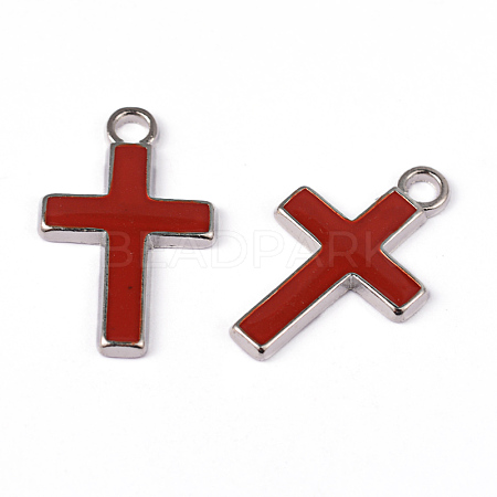 Alloy Enamel Pendants ENAM-P077-3-1