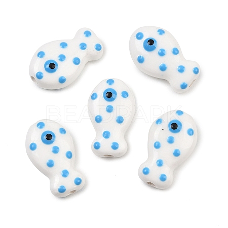 Handmade Porcelain Beads X-PORC-B009-03M-1