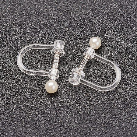 Plastic Clip-on Earring Findings X-KY-F007-01P-1