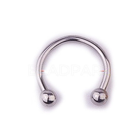 303 Stainless Steel Circular/Horseshoe Barbell Nose Rings WG86D19-03-1