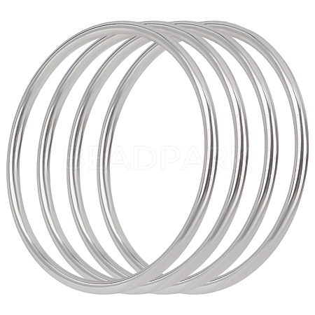 4Pcs 304 Stainless Steel Linking Rings STAS-AN0001-06-1