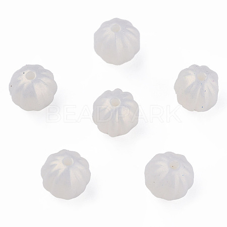 Spray Painted Acrylic Beads LS-MACR-T037-01G-1