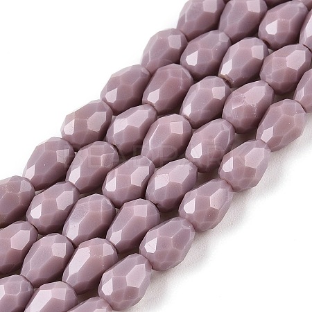 Opaque Solid Color Beads Strands EGLA-N013-P4mm-D09-1