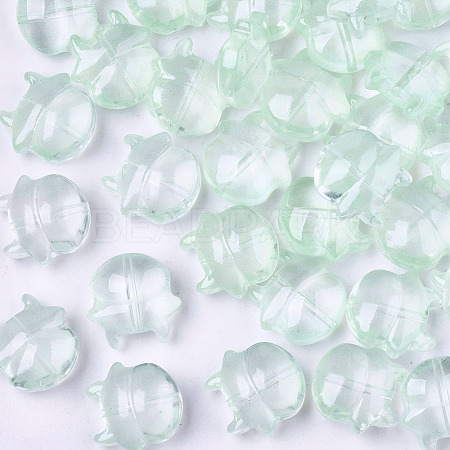 Transparent Baking Painted Glass Beads DGLA-R052-001-A02-1