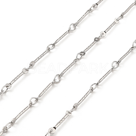 Tarnish Resistant 304 Stainless Steel Rectangle Link Chains CHS-G025-11P-1