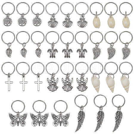 33Pcs Ocean Theme DIY Hair Accessories PALLOY-PH01468-1