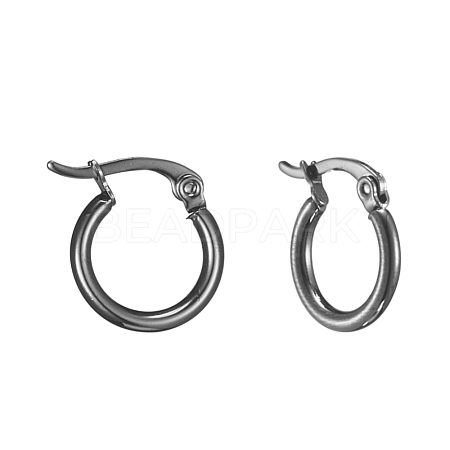 304 Stainless Steel Hoop Earrings X-EJEW-F105-12B-1