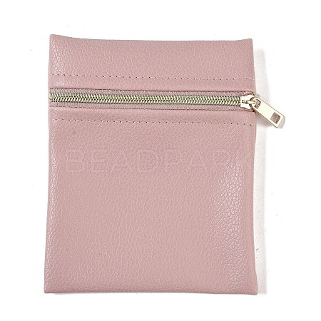 Imitation Leather Jewelry Storage Zipper Bags ABAG-G016-01C-03-1