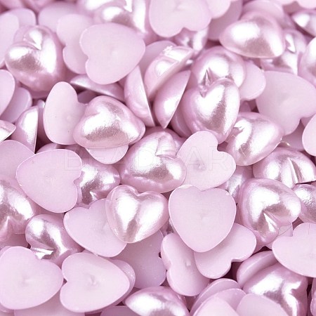 ABS Plastic Imitation Pearl Cabochons SACR-S739-6mm-Z11-1