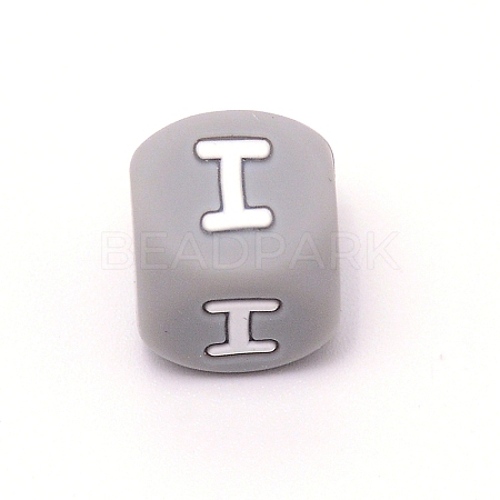 Silicone Alphabet Beads for Bracelet or Necklace Making SIL-TAC001-01A-I-1