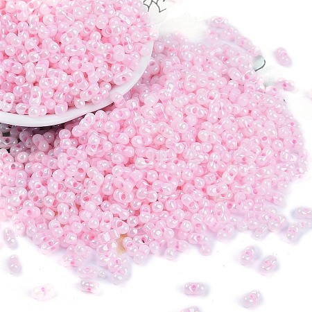 Opaque Colours Luster Glass Seed Beads X1-SEED-K010-04G-1