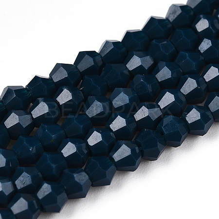 Opaque Solid Color Imitation Jade Glass Beads Strands EGLA-A039-P2mm-D09-1