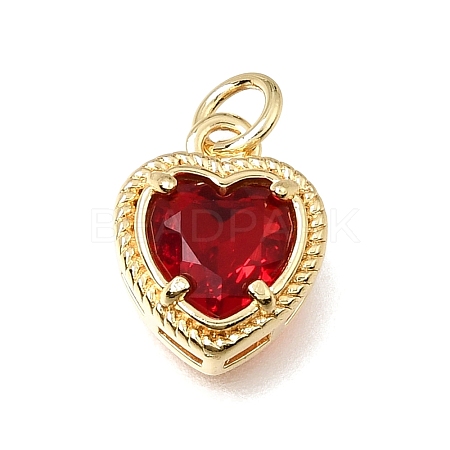 Brass Glass Pendants KK-E802-16G-C-1