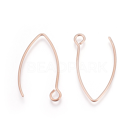 Ion Plating(IP) 304 Stainless Steel Earring Hooks X-STAS-L216-03A-RG-1