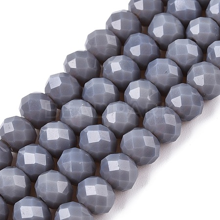 Opaque Solid Color Imitation Jade Glass Beads Strands LS-EGLA-A044-P6mm-D10-1