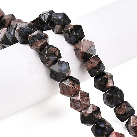 Natural Glaucophane Beads Strands G-T138-34-1