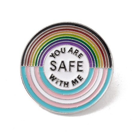 Word You Are Safe With Me Enamel Pin JEWB-E016-13P-02-1