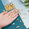 50Pcs Alloy Glue-on Flat Pad Bails FIND-PH0020-14-3