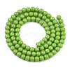 Opaque Solid Color Glass Beads Strands GLAA-T032-P4mm-06-3