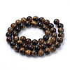 Natural Tiger Eye Beads Strands G-S259-21-10mm-2