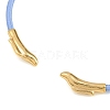 Braided Steel Wire Bangles Making KK-CBA6056-02F-G-2