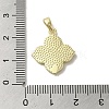 Brass Pave Shell Pendants KK-I708-14H-G-3