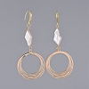 Brass Dangle Earrings EJEW-JE03753-03-2