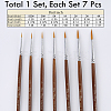 7Pcs Nylon Nail Art Liner Brush AJEW-WH20022-77-2