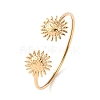 304 Stainless Steel Cuff Bangles for Women BJEW-Z157-01G-03-2