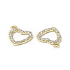 Rack Plating Alloy Rhinestone Charms PALLOY-M203-16LG-3