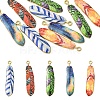 10Pcs 5 Colors Rack Plating Alloy Pendants FIND-YW0005-31-1