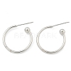 Brass Stud Earrings EJEW-L245-001P-4