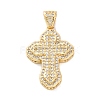 Brass Micro Pave Cubic Zirconia Pendants KK-S510-48G-01-1