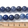 Natural Blue Aventurine(Dyed and Heated) Beads Strands G-U015-10MM-01-5