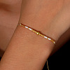 Adjustable Glass Seed Bead Braided Bracelets NY2606-2