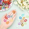 SUPERFINDINGS Transparent Acrylic Linking Rings OACR-FH0001-010-3