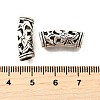 Hollow Tibetan Style Alloy European Beads TIBE-L008-33AS-3