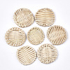 Handmade Reed Cane/Rattan Woven Beads WOVE-T006-019-1