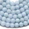Natural Malaysia Jade Beads Strands G-L645-A01-6mm-16-4