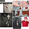 8Pcs 2 Size Alloy Cord Ends FIND-CA0003-70-6