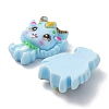 Opaque Resin Cabochons RESI-Z005-01-3