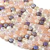 Electroplated Glass Beads Strands EGLA-A048-01A-04-2
