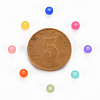 Frosted Transparent Acrylic Beads X-MACR-S371-11A-3