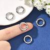 SHEGRACE Brass Spring Gate Rings XGRQ58053-763P-4